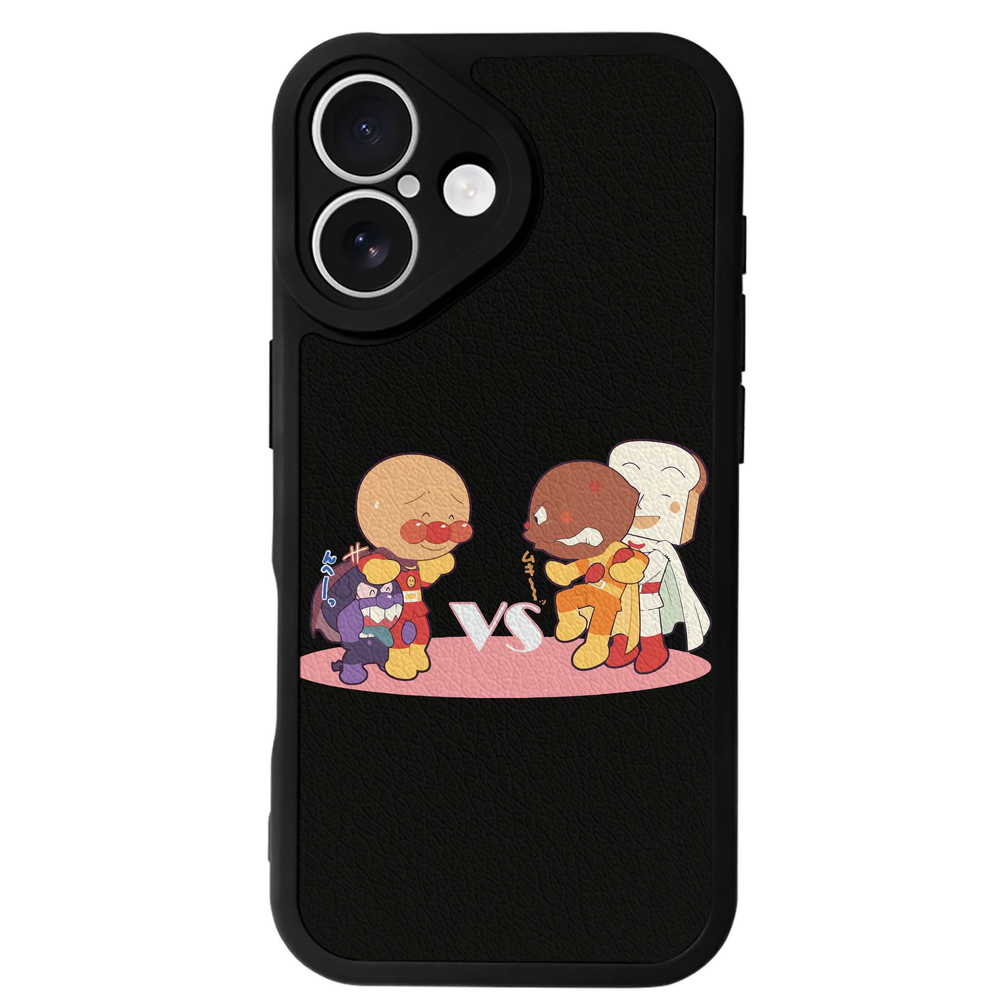 （画像用） アンパンマン Anpanman 【iPhone 16シリーズ対応】シリコンスマホケース（レザー調） 材質：シリコン